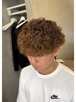 スイッチ(men's SWITCH)&nbsp;プードルパーマメンズカットマッシュ刈り上げショートレイヤー