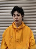 スパイキーショート/2wayバング/おすすめニュアンスパーマ/眉毛