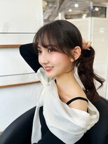 結んでも可愛い！小顔お顔周りカット【自由が丘】