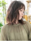 ■ミルクティーピンクくせ毛風くびれヘア308-3上尾20代30代40代