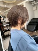 ◇大人可愛い20代30代40代50代前下がりショートボブ丸みショート