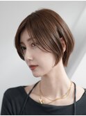 横浜西口ショートカットくびれショートベージュカラー韓国30代
