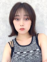 ラフィスヘアーロン 立川店(La fith hair rond) 【La fith】外ハネボブ×暗めカラー