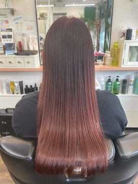 ポプラル(POPULAR) ナチュラルストレート＆レッドブラウンカラー