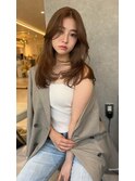 【大阪梅田】オリーブベージュ×韓国風くびれ巻き