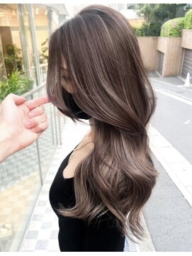 ジルブラン 錦糸町(JIL BLAN) ハイライトカラーミディアムヘアグレージュカラーデザインカラー