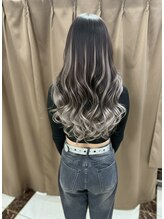 シールエクステ・編み込み専門店 merci 大阪梅田店【メルシー】 透明感グレージュバレイヤージュ