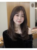 韓国風パーマ/コテ巻き風パーマ/韓国ヘア/レイヤーカット/パーマ