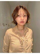 ピカイチテンジン エムスラッシュ(pikAicHi Tenjin×M.SLASH)&nbsp;無造作外はねショート×デザインカラー