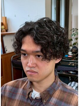 ジェットブラックキューサンロク(JET BLACK 936) king Gnu 常田さん風　カスタムパーマ