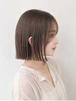 コヴァ バイ ボクノ 荻窪(COVA by bokuno)&nbsp;「透明感カラー×ぷつっと切りっぱなしボブ」