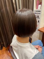 美容室ヒラトヤ 都南店&nbsp;顔周りカット大人ボブこなれミディ簡単スタイリングボブ