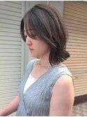 湿気に強いミディアム×まとまりストレート