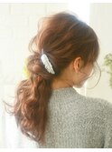 結婚式☆二次会★ナチュラルポニーヘアセット
