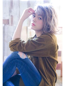 シエナ 渋谷(Siena) Siena かきあげバング×パールベージュ