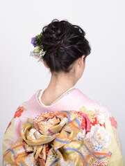 ☆着物ヘア☆ローズヘアアレンジ