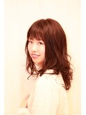 愛されセミディくせ毛風無造作ウェーブ♪