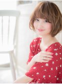 *mod's姪浜*…ひし形フォルムのくせ毛風小顔ふわミディd