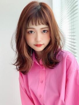 アグ ヘアー ブクシス 貝塚店(Agu hair buxus) 《Agu hair》オン眉×くびれ外ハネセミ