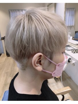 ヘアー リゾート グロウ(hair resort GROW) GROW緑橋☆ホワイトブロンド!刈り上げショート