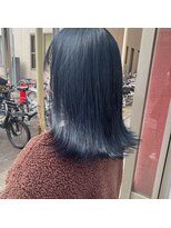 アース 西国分寺店(HAIR&MAKE EARTH)&nbsp;ブルーブラックカラー