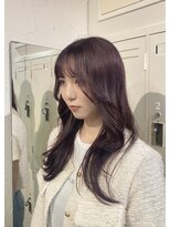 エスク オブ ヘアー(SQ of hair) 韓国風style レッドカラーくびれヘア