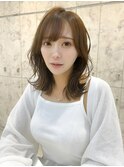 韓国風前髪×レイヤーカット【髪質改善/新宿/レイヤーカット】