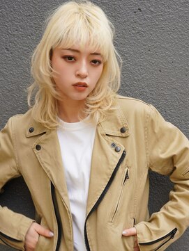 ブゾン(buZon) 【buZon ブゾン】抜きっぱなし/ブロンドカラー/ロングウルフ