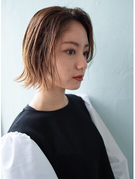 レガリア 北花田店(Regalia) 大人かきあげボブ/こなれヘア/外国人風カラー