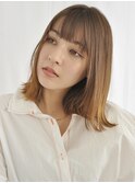 【tricca代官山】ミディアムストレート/ケア/髪質改善