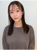 骨格に合わせ&抜け感ストレート