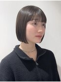 前髪アンブレラカラーこなれミディイメチェンウェーブパーマ