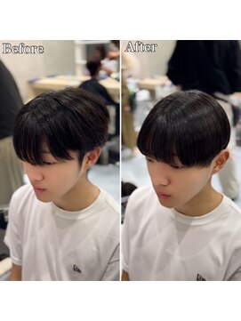 アッシュ 桜木町店(Ash) 乾かすだけOK!☆メンズシースルーマッシュショート☆横浜