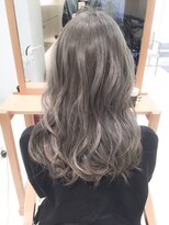 大人可愛いグレイアッシュカーキグレージュ☆冬カラー　Wカラー