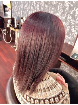 ル レーヴ 和田店(Le reve) 縮毛矯正/ボルドーカラー/One color