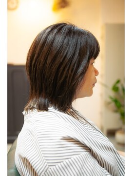 リスボーン(RESBORN) 【30,40,50代ナノバブルと白髪染めとスパで収まりのいいボブに】