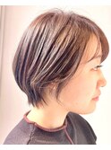 大人丸みショートスタイル☆40代50代