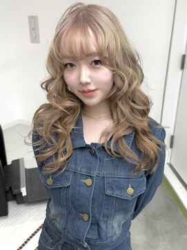 リヴ ウメダ(LIV umeda) ミルクティーベージュ/ブリーチ/ダブルカラー【梅田】