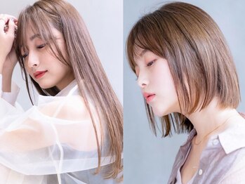 マイティ バイ エイチ(mighty by H)の写真/【栄★平日21時迄OK】ダメージレスに特化した縮毛矯正で、髪の広がりやうねりを抑えて自然なストレートに♪