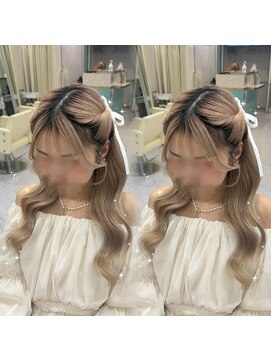 ヘアセットアリエス(aries) ねじりハーフツイン