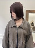 ぷつっとボブ×葡萄カラー