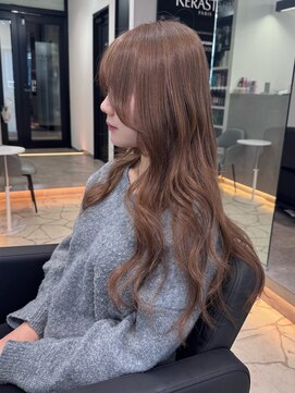 ラピステン 福岡天神 大名店(Lapis) エクステ/ミニウルフ/ホワイトグレージュ/チェリーブラウン