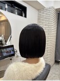 首元スッキリボブスタイル　まとまるボブ