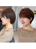 30代40代50代絶壁解消ひし形小顔前下がり大人ショートボブNAYU