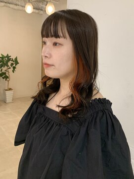 リリィ ヘアデザイン(LiLy hair design) 【minami】イヤリングカラー/ビビットオレンジ/夏カラー