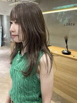 ローレン(LOREN)&nbsp;くびれヘア/アプリコットオレンジ/ハイライトカラー/栄/名古屋