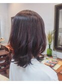 ノンジアミンカラー/艶髪セミロング