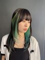 セット(Sete) ブリーチカラー。ポイントカラーでヘアスタイルのアクセントに
