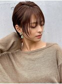 小顔ショート　マッシュショート　フォルムショート