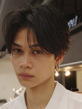 アンサー 渋谷(ANSWER) シースルーセンターパートフェザーパーマ毛流れ髪質改善縮毛矯正